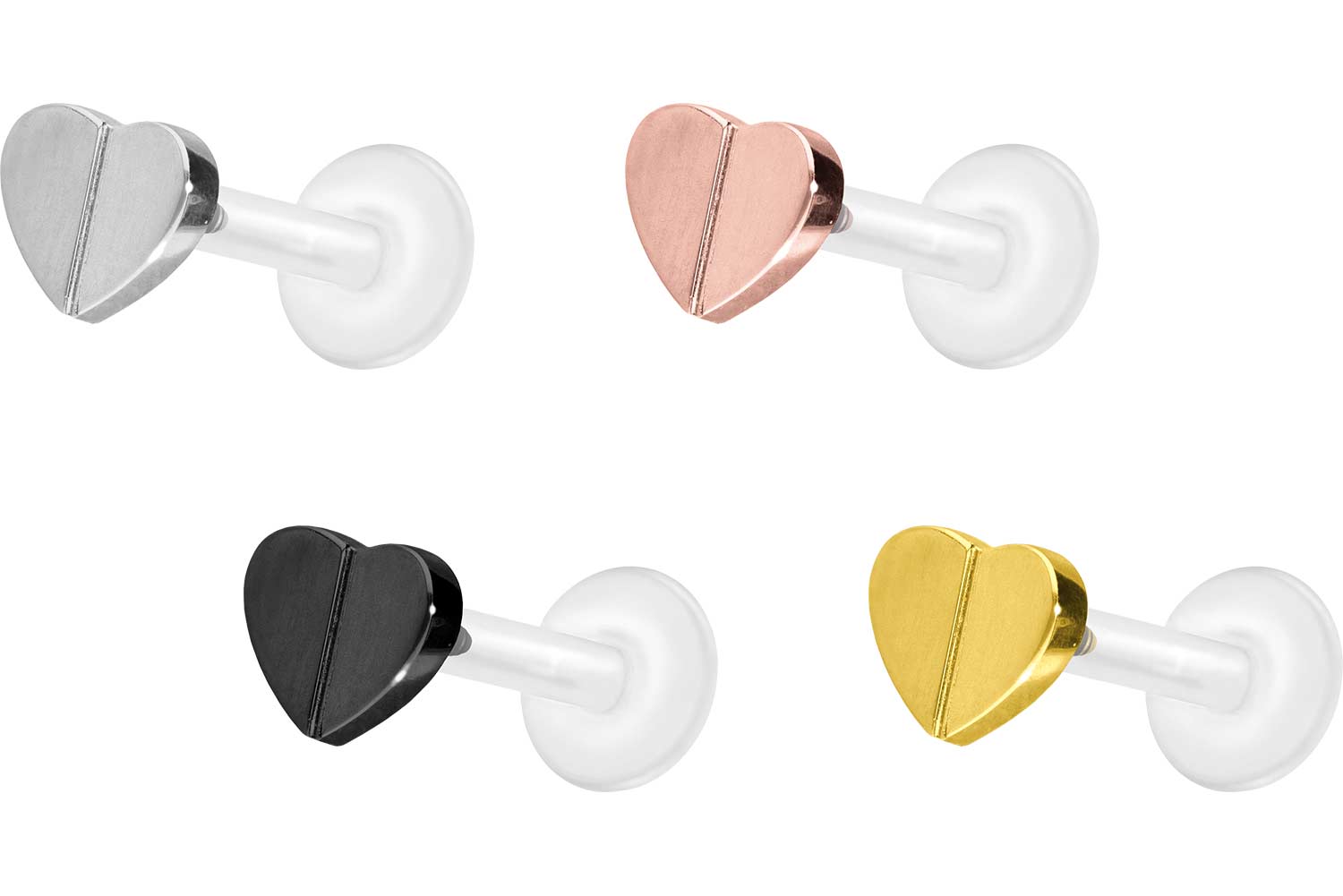10 Anneaux De Piercing Nez/oreille En Acier Chirurgical - 16G/18G, Diamètres 6-12 Mm, Or/argent - 2